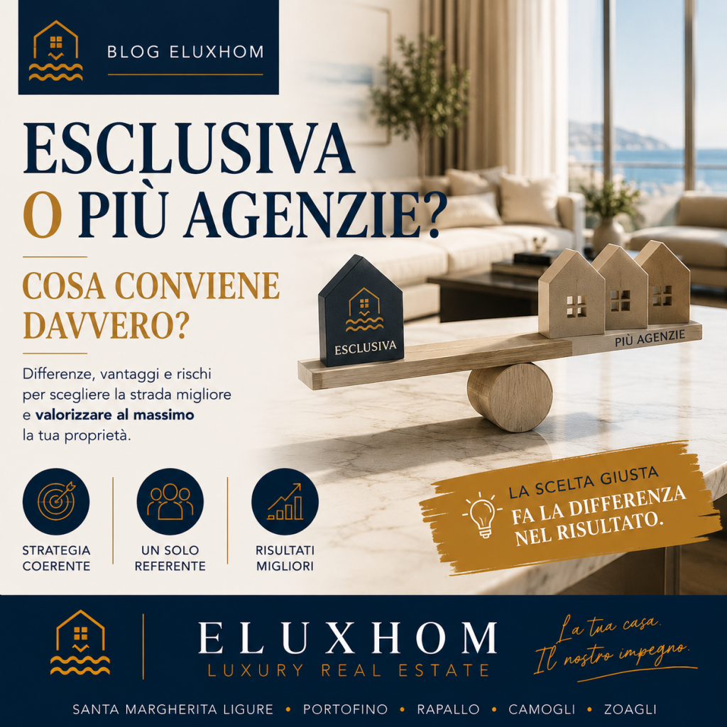 Vendere casa in esclusiva o con più agenzie immobiliari