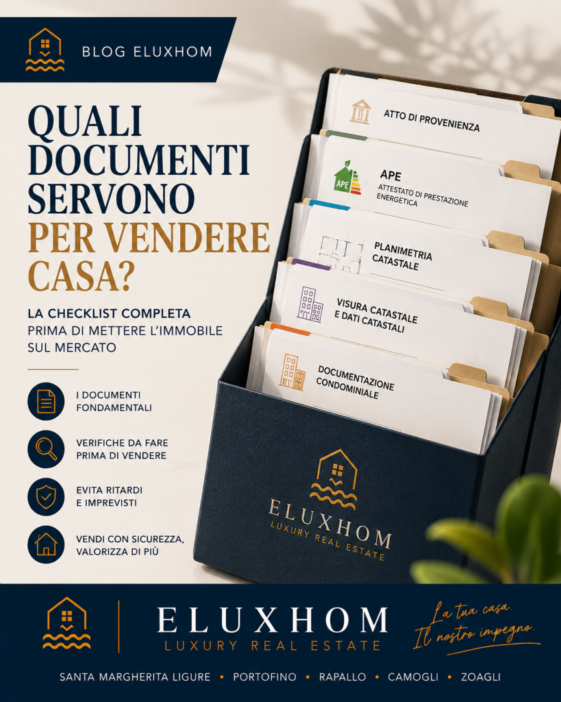 Quali documenti servono per vendere casa